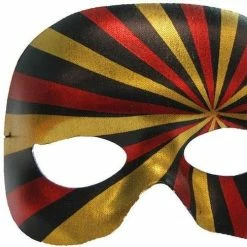 Upstage Dancewear Mask - Red Gold Black Foil