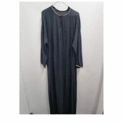 Upstage Dancewear & Costume Factory Ex-Hire Costume Black Robe With Gold Trim Collar Halloween Costumes, Accessories, Makeup