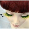 Carnival Products Eyelash - Black/Yellow With Feather Tips