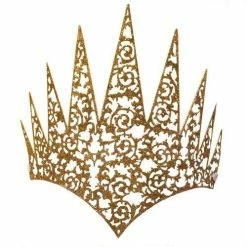 Forum Novelties Face Crown - Gold Hair Accessories