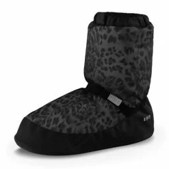 Upstage Dancewear & Costume Factory Warm Up Bootie - Leopard Black Shoes