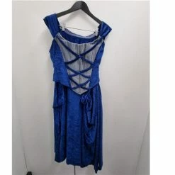 Upstage Dancewear & Costume Factory Ex-Hire Costume Blue And Silver Bodice And Skirt