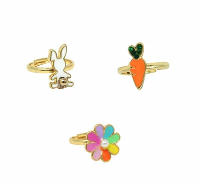 Best reviews of ✔️ Pink Poppy Bunny Garden Adjustable Ring Set Of 3 Gifts 🔥 1 Pink Poppy Bunny Garden Adjustable Ring Set Of 3 Gifts