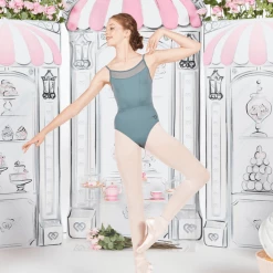 Promo ✨ Claudia Dean Earl Grey Alice Leotard Dancewear ⭐ 5 Claudia Dean Earl Grey Alice Leotard Dancewear