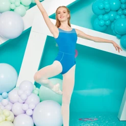 Claudia Dean Dancewear Simona Leotard - Blue Storm