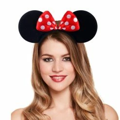 JD Party Minnie & Mickey Ears Headbands / Head Boppers