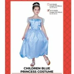 JD Party Blue Princess Cinderella Costume Girls Costumes