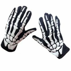 JD Party Skull Gloves Halloween Costumes, Accessories, Makeup