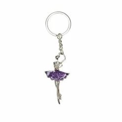 Mad Ally Ballerina Keyring - Purple