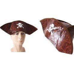 Upstage Dancewear & Costume Factory Tri Brown Pirate Hat Hats