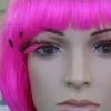 Carnival Products Eyelashes - False Lashes Feather Tip Pink/Black Eye Lashes