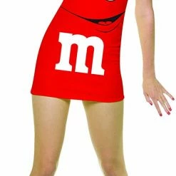 CMA Fancy Dress Costumes Red M&M Tank Dress