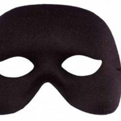 Tom Foolery Mask - Black Half Mask Masks & Masquerade