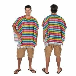 JD Party Fancy Dress Costumes Mexican Shawl Poncho