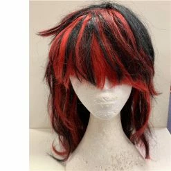 Upstage Dancewear & Costume Factory Ex Hire Wigs- Black & Red Mullet