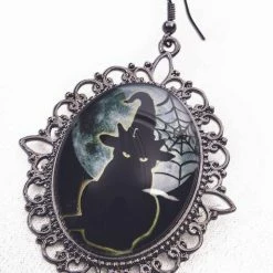 Forum Novelties Witch & Wizard Cameo Earrings