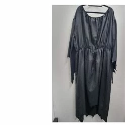 Upstage Dancewear & Costume Factory Halloween Costumes, Accessories, Makeup Ex-Hire Costume Black Dress With Slashed Hem And Sleeves