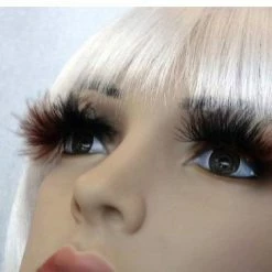 Carnival Products Eyelashes - Black/Brown Fluffy