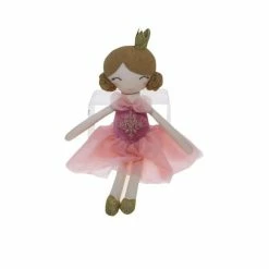 Cotton Candy Doll - Girl With Pink Dress & Crown