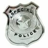 Sweidas Novelties Police Badge - Silver