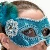 Maya Lulu Blue Sparkly Mask Masks & Masquerade