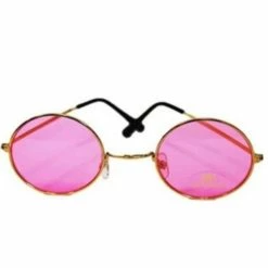 JD Party Hippy Glasses - Pink