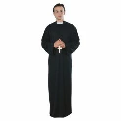 JD Party Adult Priest Costume Fancy Dress Costumes