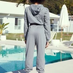 Claudia Dean Cropped Hoodie Jumper | Steel Grey