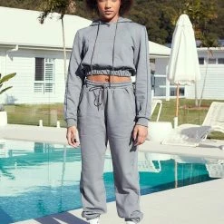 Claudia Dean Track Pants | Steel Grey Dancewear