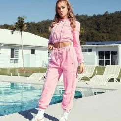 Claudia Dean Cropped Hoodie Jumper | Rose Pink Dancewear