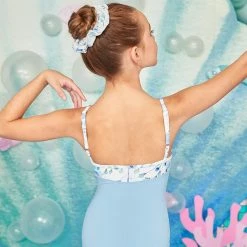 Claudia Dean ALICE LEOTARD - MERMAID RIBBED BLUE & AQUAVINE