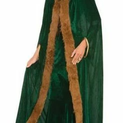 Tom Foolery Faux Fur Green Cape