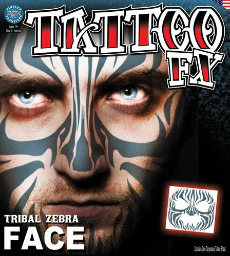 Best deal โ๏ธ FX Tinsley Tattoo FX - Tribal Zebra Face ๐ฆ Halloween Costumes, Accessories, Makeup ๐ 1 FX Tinsley Tattoo FX - Tribal Zebra Face Halloween Costumes, Accessories, Makeup