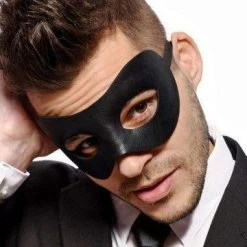 JD Party Mask - Plain Black Masks & Masquerade