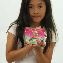 Pink Poppy Forest Fairy Small Music Box-Pink