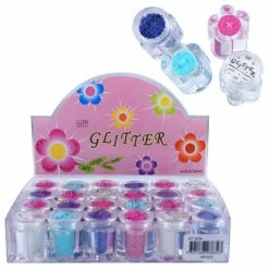 Pink Poppy Glitter Pots (Small) - Pink Gifts