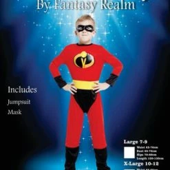 CMA Fancy Dress Costumes Incredible Boy/Girl Jumpsuit Costume