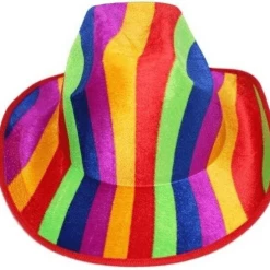 Upstage Dancewear Rainbow Felt Cowboy Hat