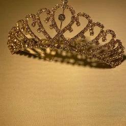Mad Ally Cassie Comb Tiara Medium - Gold Hair Accessories