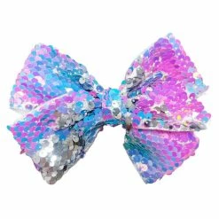 Pink Poppy Mermaid Reversible Sequin Hair Bow Gifts