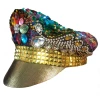 Sweidas Pride / Rainbow Costumes Rainbow Gold Festival Hat