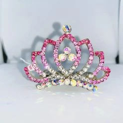 Symoon Tiara On Comb - Rhinestone (small) Hair Accessories