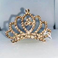 Symoon Tiara On Comb - Rhinestone (small) Hair Accessories