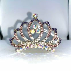 Symoon Tiara On Comb - Rhinestone (small) Hair Accessories
