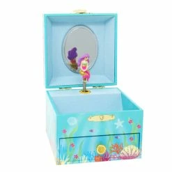 Pink Poppy Rainbow Mermaid Small Musical Jewellery Box Gifts