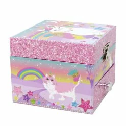 Pink Poppy Gifts Caticorn Dreams Small Musical Jewellery Box