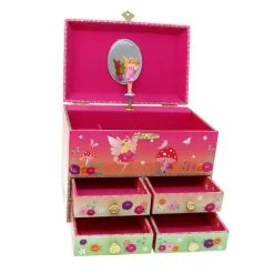 Pink Poppy Gifts Unicorn & The Pixie Fairy Medium Musical Jewellery Box