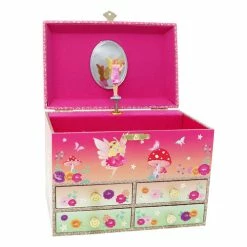 Pink Poppy Gifts Unicorn & The Pixie Fairy Medium Musical Jewellery Box