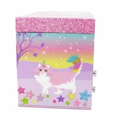 Pink Poppy Caticorn Dreams Medium Musical Jewellery Box