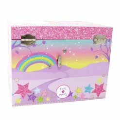 Pink Poppy Caticorn Dreams Medium Musical Jewellery Box